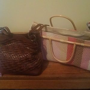 Two Straw Purses